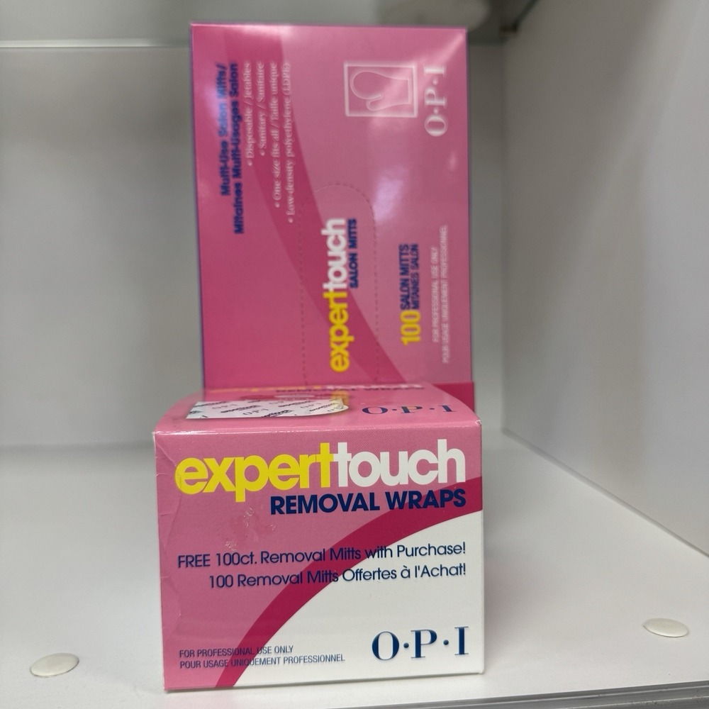 OPI Expert Touch Removal Wraps - 100 Wraps + Free 100 Removal‎ Salon Mittens
